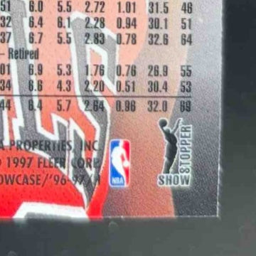 1996-97 Fleer Flair Showcase Michael Jordan Row 1 (Grace) #23 Chicago Bulls - Sports Cards