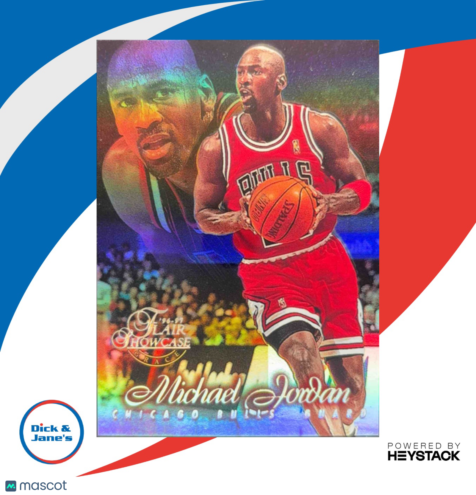1996-97 Fleer Flair Showcase Michael Jordan Row 1 (Grace) #23 Chicago Bulls - Sports Cards