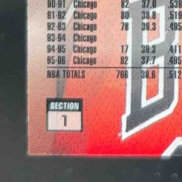 1996-97 Fleer Flair Showcase Michael Jordan Row 1 (Grace) #23 Chicago Bulls - Sports Cards