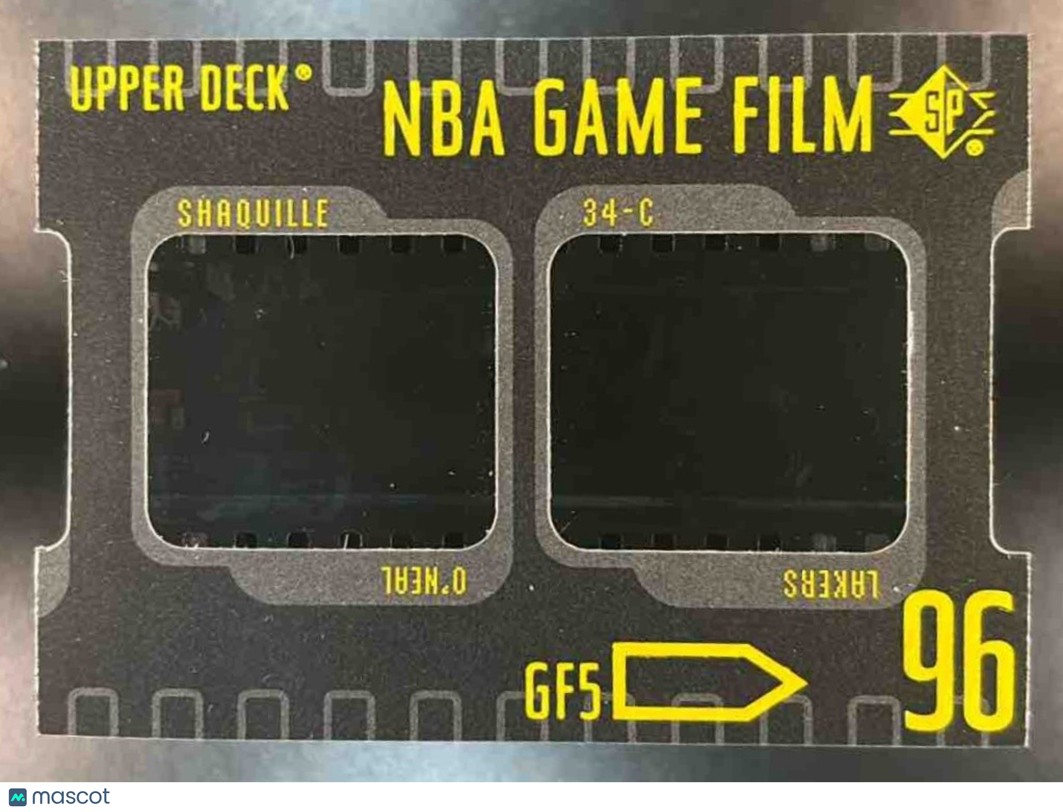 1996-97 SP Shaquille O’Neal Game Film #GF5 Los Angeles Lakers - Sports Cards