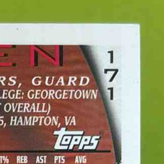 1996-97 Topps Allen Iverson #171 RC Philadelphia 76ers - Sports Cards