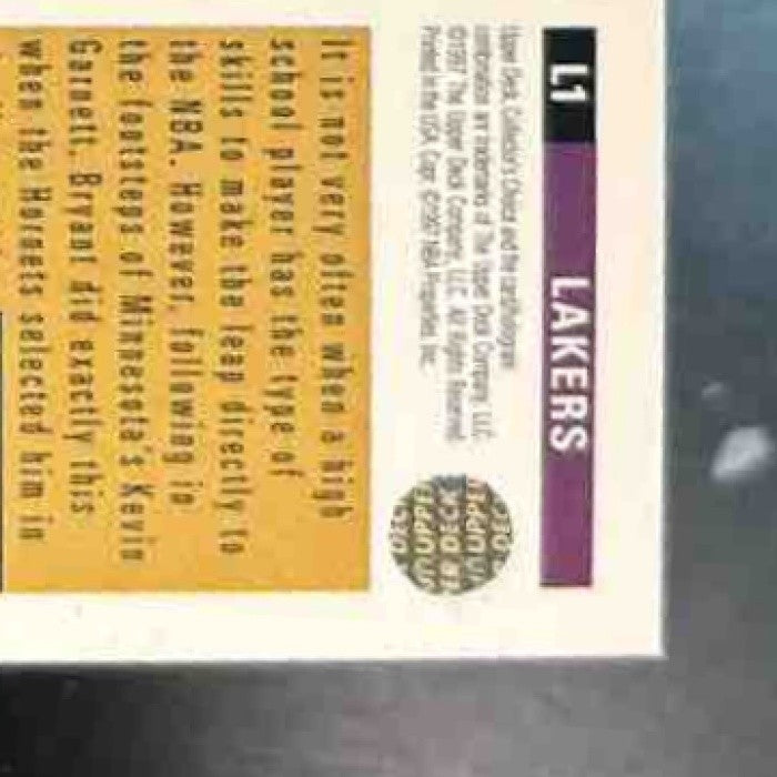 1996-97 Upper Deck Collectors Choice Kobe Bryant Elden Campbell Derek Fisher #L1 - Sports Cards