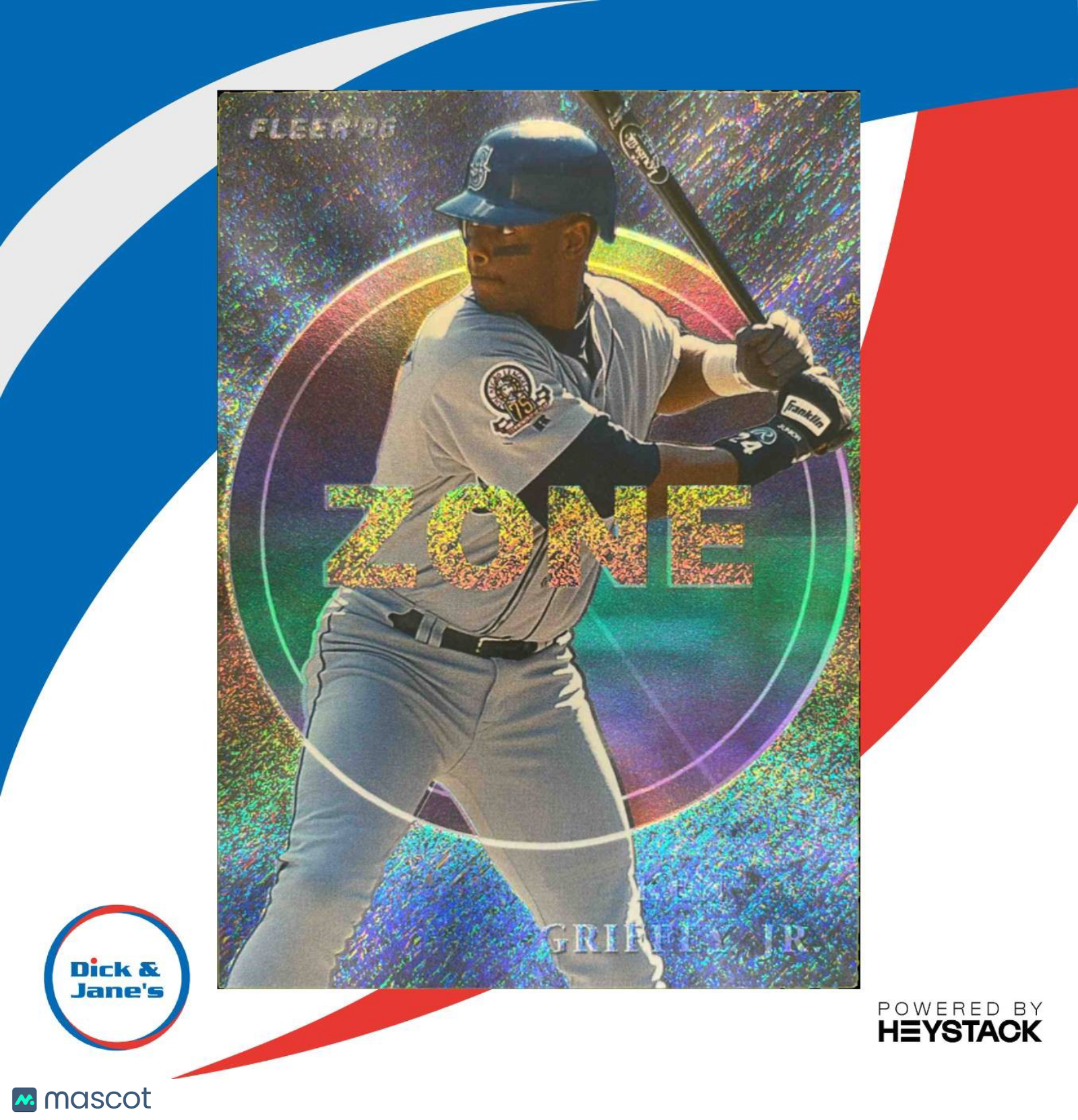 1996 Fleer Ken Griffey Jr. Zone #3 Seattle Mariners - Sports Cards
