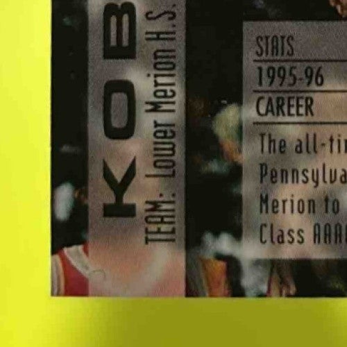 1996 Press Pass Kobe Bryant #13 Gold Foil Los Angeles Lakers Rookie Card - Sports Cards