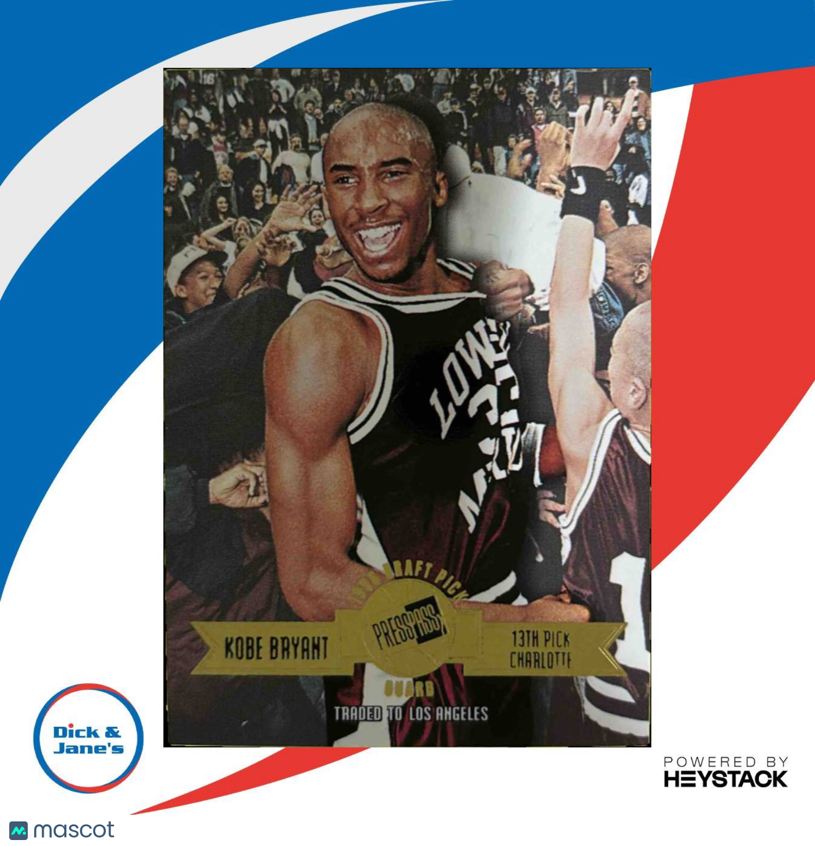 1996 Press Pass Kobe Bryant #13 Gold Foil Los Angeles Lakers Rookie Card - Sports Cards