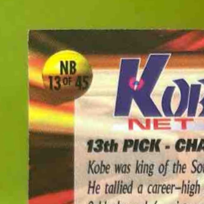 1996 Press Pass Kobe Bryant #13 - Sports Cards