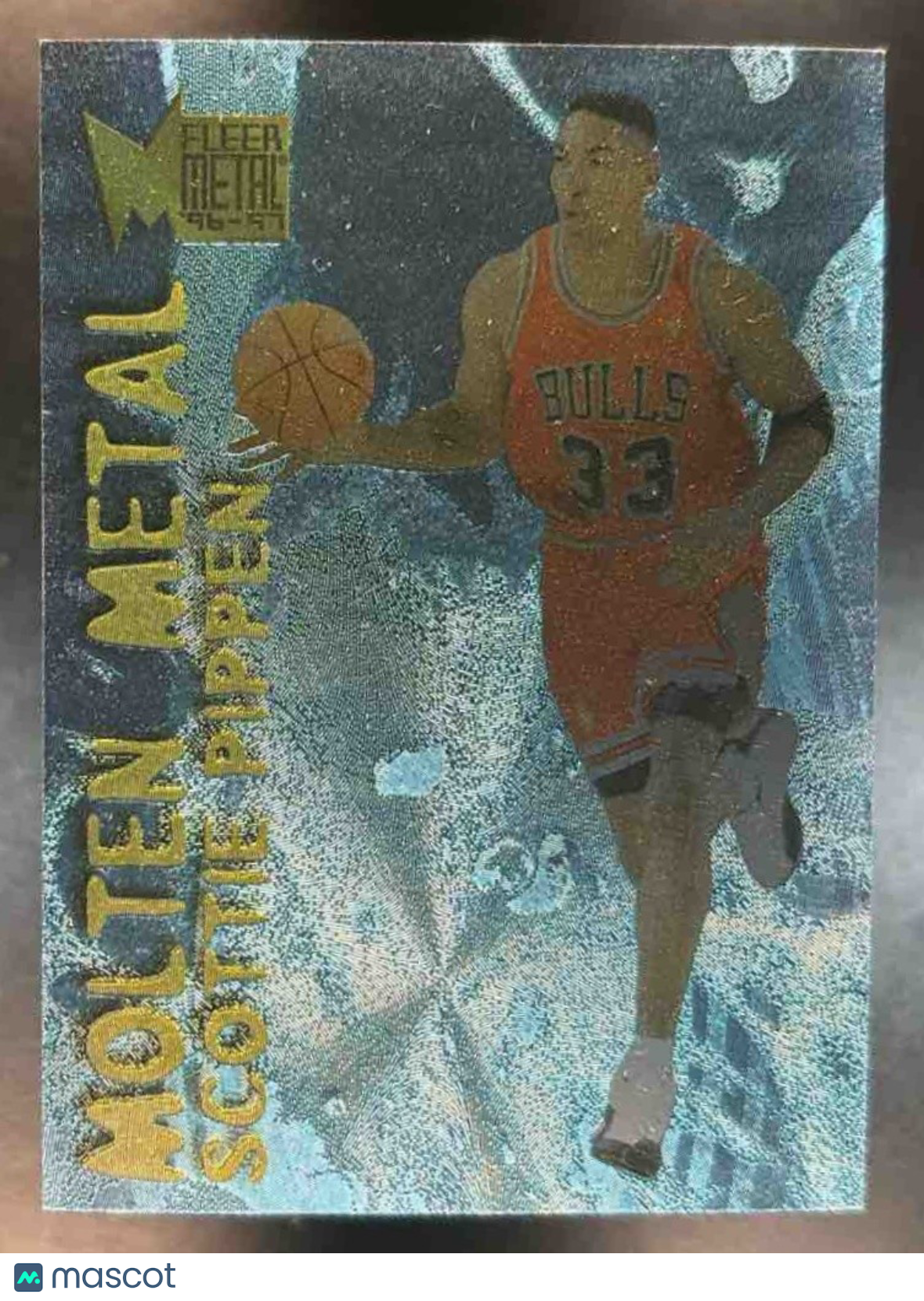 1996 Skybox Metal Scottie Pippen Molten Metal #24 Chicago Bulls - Sports Cards