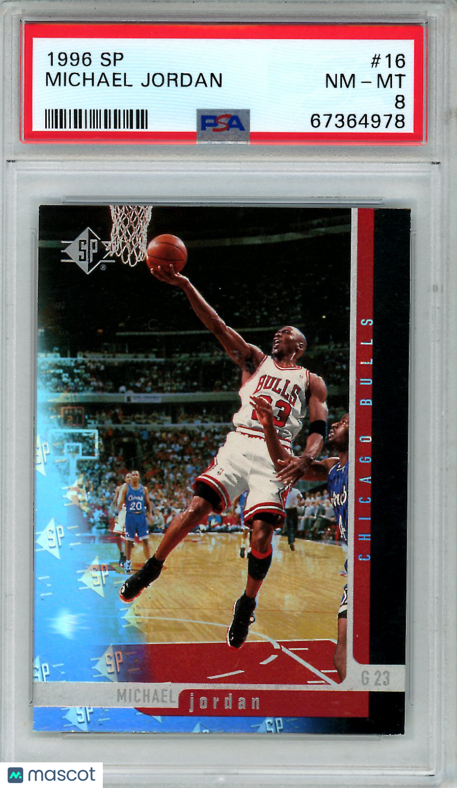 1996 SP Michael Jordan #16 PSA 8 Chicago Bulls - Graded Sports Cards