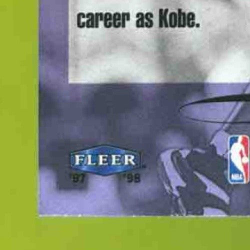 1997-98 Fleer Ultra Kobe Bryant #252 Los Angeles Lakers - Sports Cards