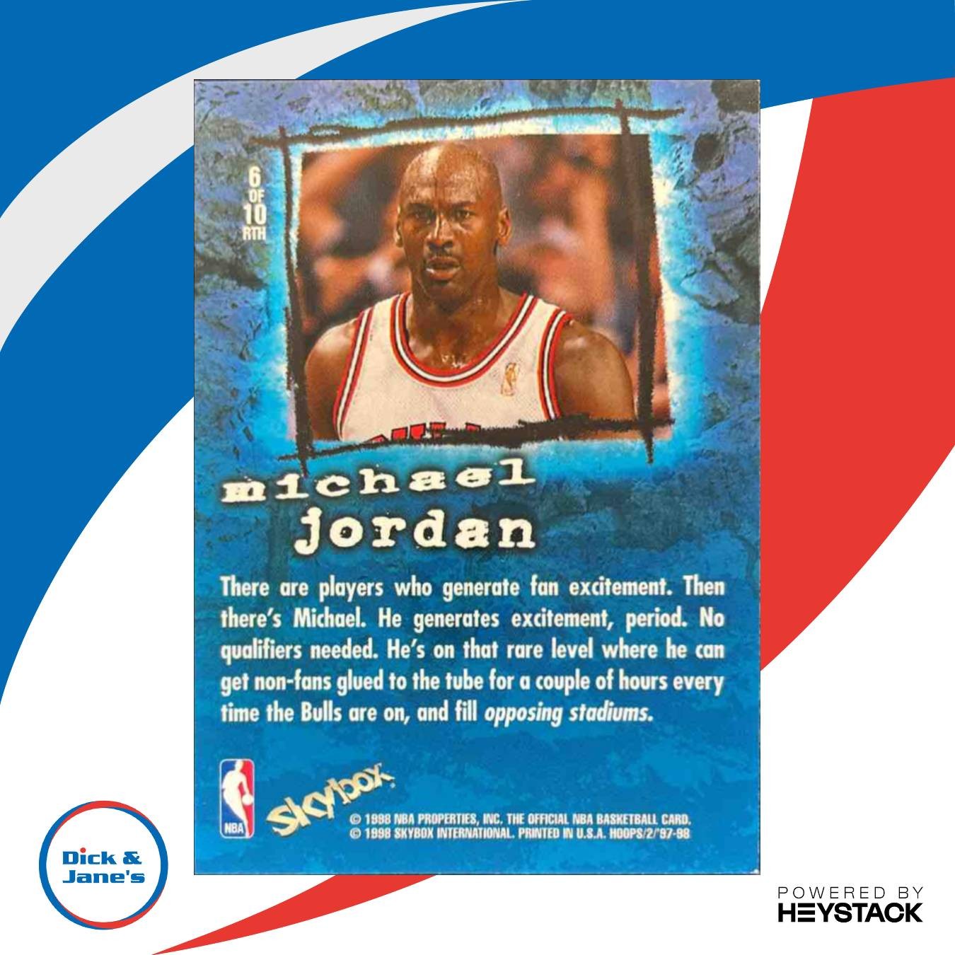 1997-98 Hoops Michael Jordan Rock the House #6 RTH Chicago Bulls - Sports Cards