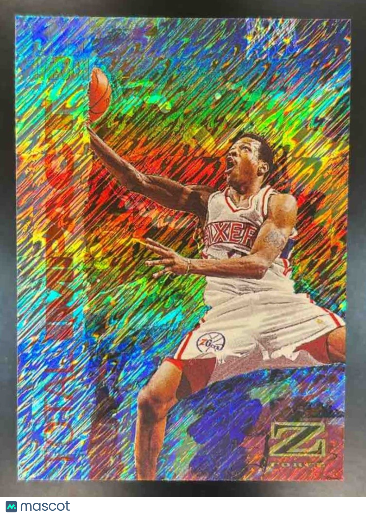 1997-98 Skybox Z-Force Allen Iverson Total Impact #5 TI Philadelphia 76ers - Sports Cards