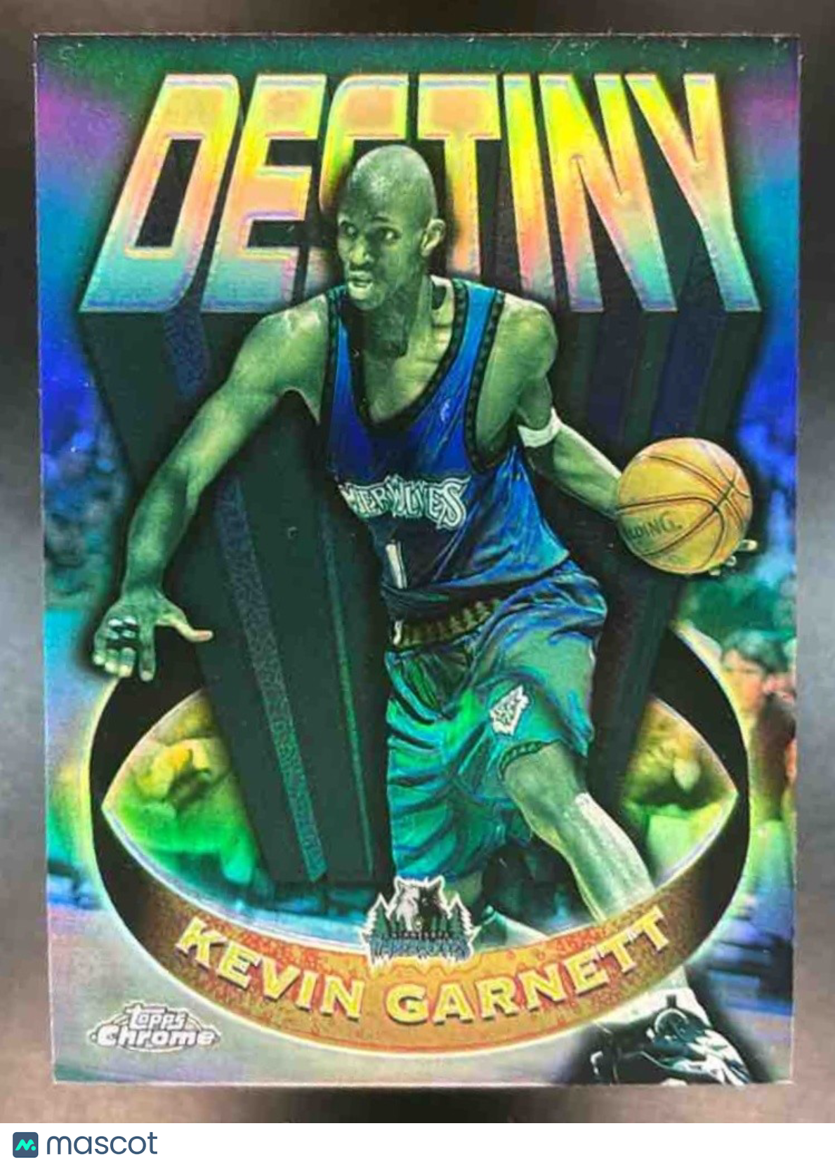 1997-98 Topps Chrome Kevin Garnett Destiny Refractor #D2 Minnesota Timberwolves - Sports Cards