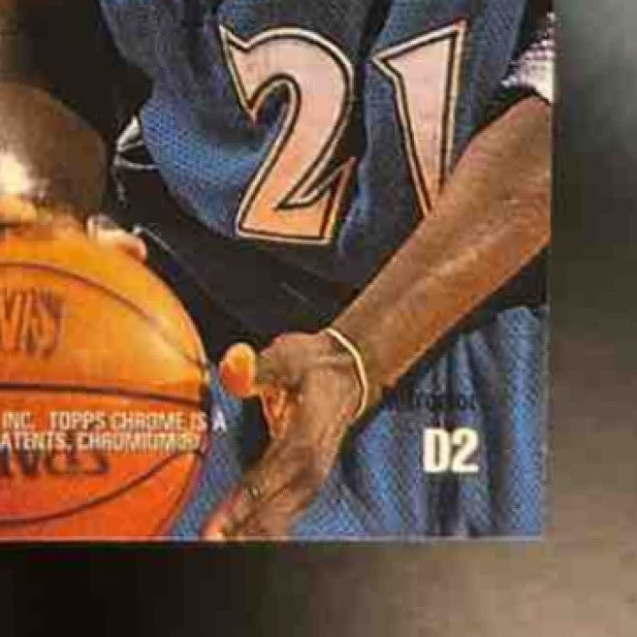 1997-98 Topps Chrome Kevin Garnett Destiny Refractor #D2 Minnesota Timberwolves - Sports Cards