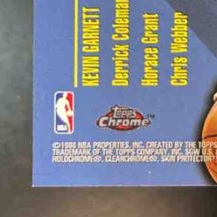 1997-98 Topps Chrome Kevin Garnett Destiny Refractor #D2 Minnesota Timberwolves - Sports Cards