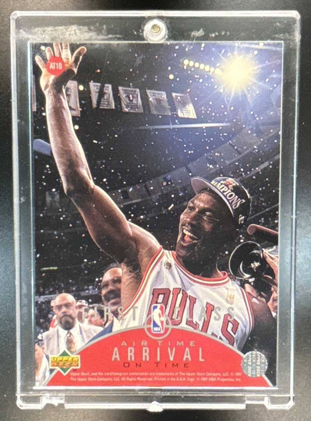 1997-98 Upper Deck Michael Jordan Air Time #AT10 Chicago Bulls - Sports Cards