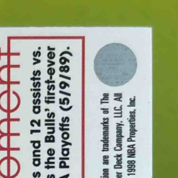 1997-98 Upper Deck Michael Jordan Tribute #MJ61 Chicago Bulls - Sports Cards