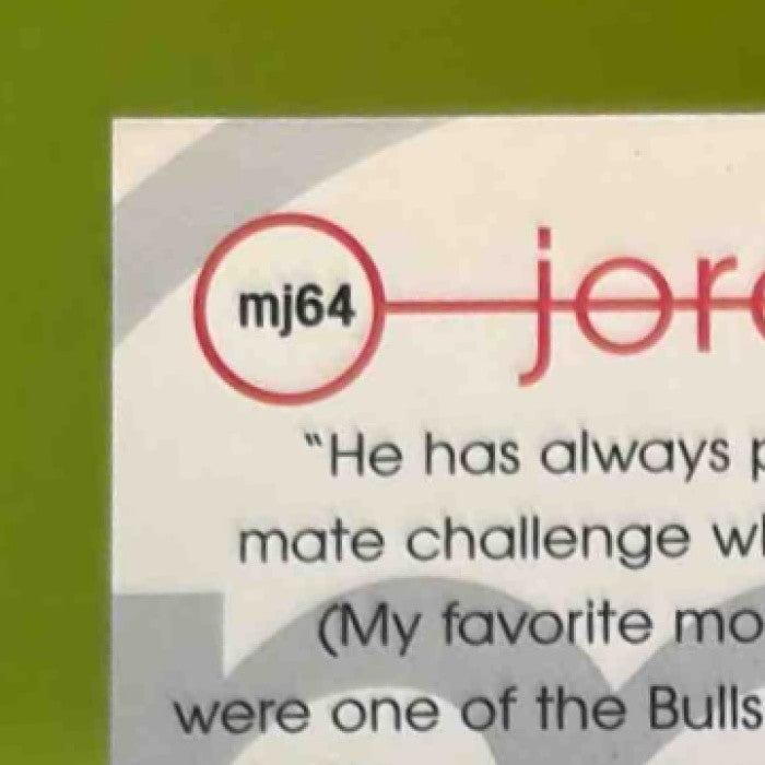 1997-98 Upper Deck Michael Jordan Tribute #MJ64 Chicago Bulls - Sports Cards