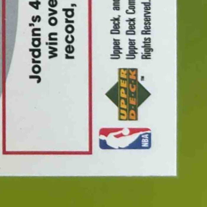 1997-98 Upper Deck Michael Jordan Tribute #MJ76 Chicago Bulls - Sports Cards