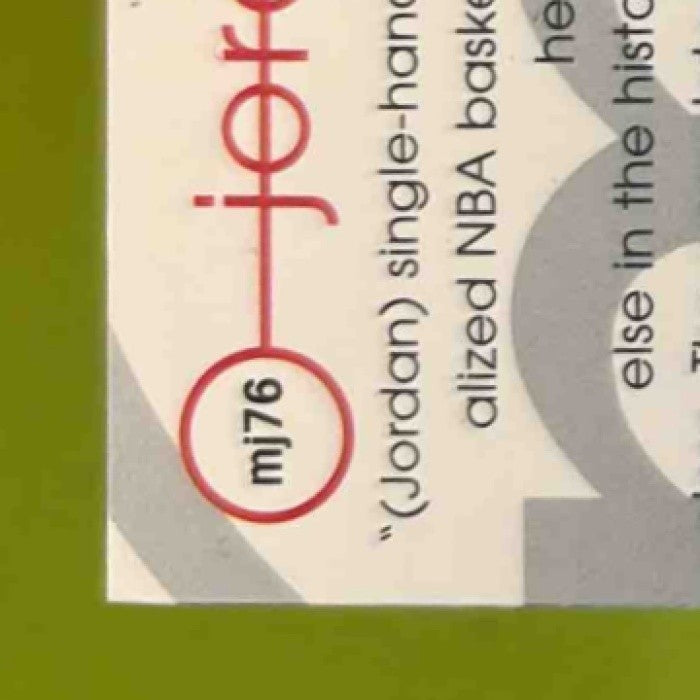 1997-98 Upper Deck Michael Jordan Tribute #MJ76 Chicago Bulls - Sports Cards