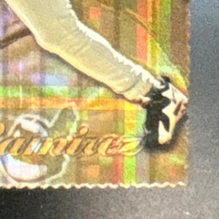 1997 Finest Embossed Die Cut Refractor Manny Ramirez #349 Cleveland Indians RARE - Sports Cards
