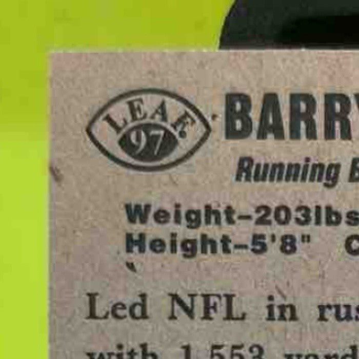 1997 Leaf Barry Sanders Reproductions /1948 #4 Detroit Lions - Sports Cards