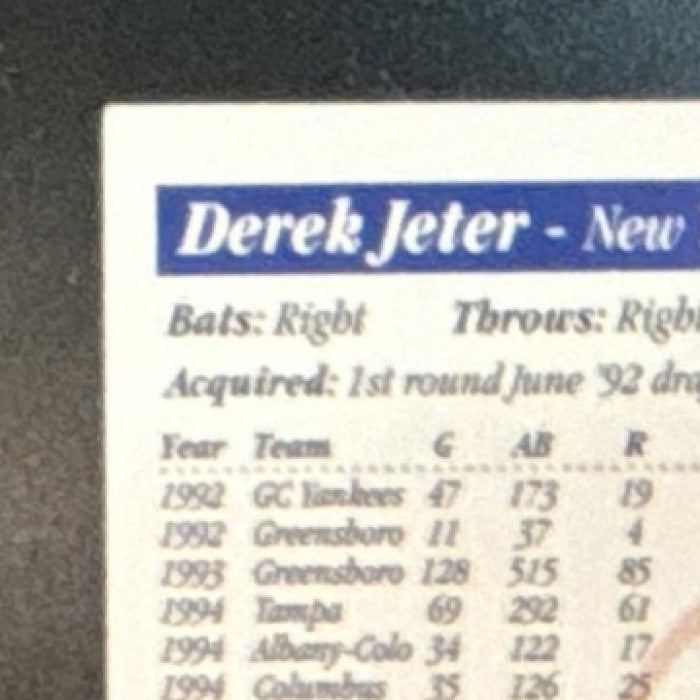 1997 Score Premium Stock Derek Jeter #35 New York Yankees - Sports Cards