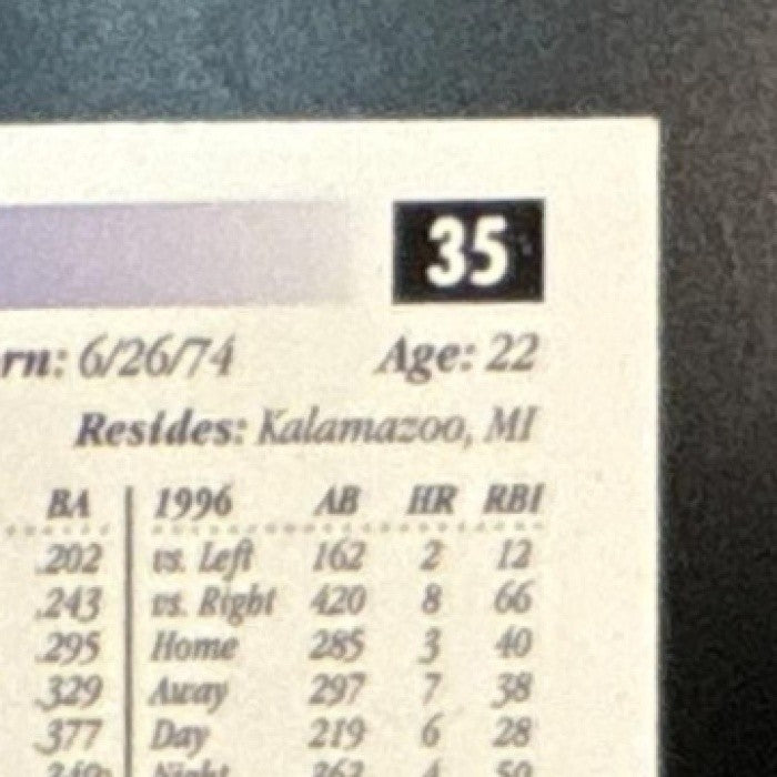 1997 Score Premium Stock Derek Jeter #35 New York Yankees - Sports Cards