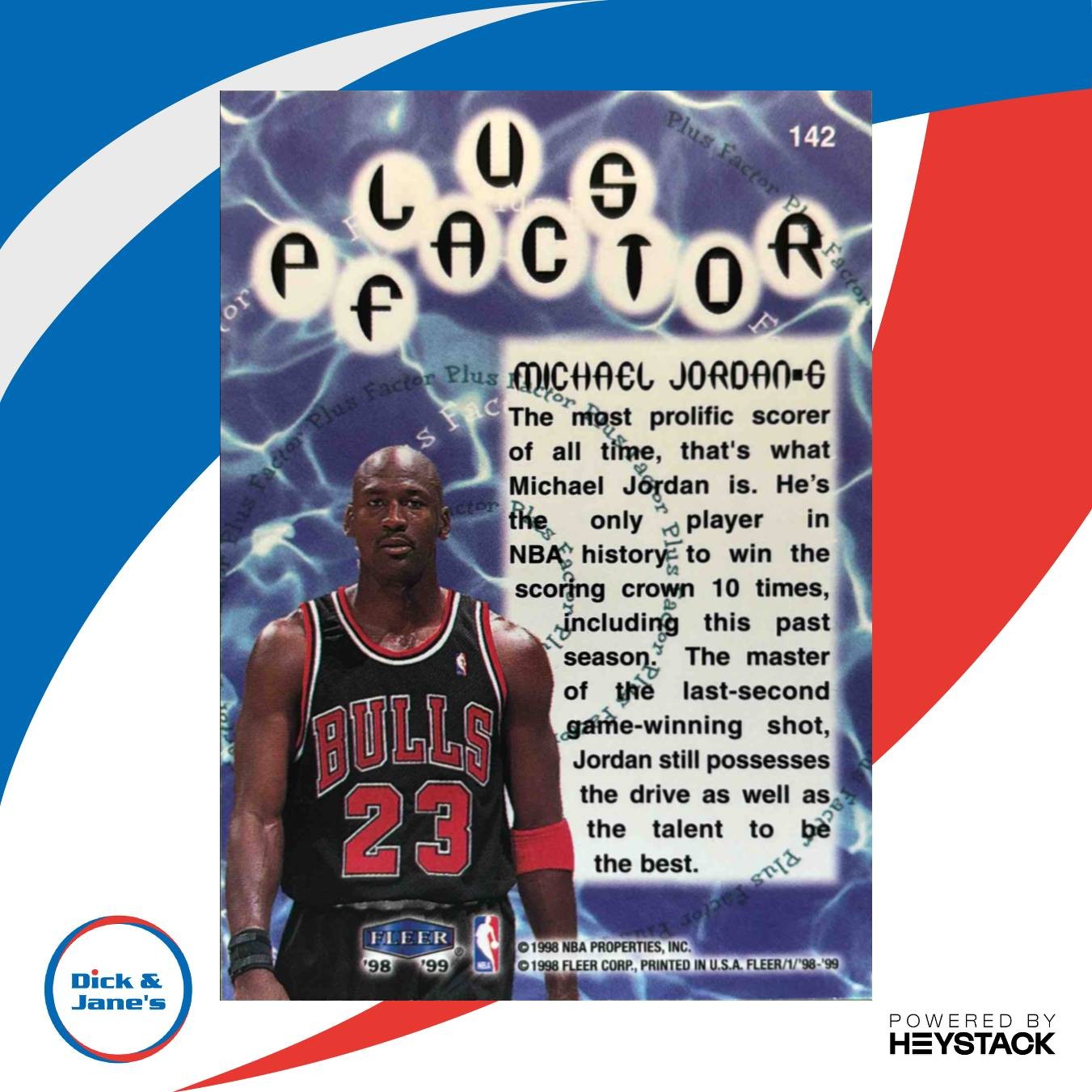 1998-99 Fleer Tradition Michael Jordan #142 Chicago Bulls - Sports Cards