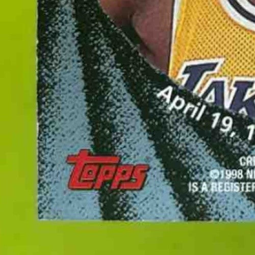 1998-99 Topps 99 Stadium Club Kobe Bryant Statliners #S17 Los Angeles Lakers - Sports Cards