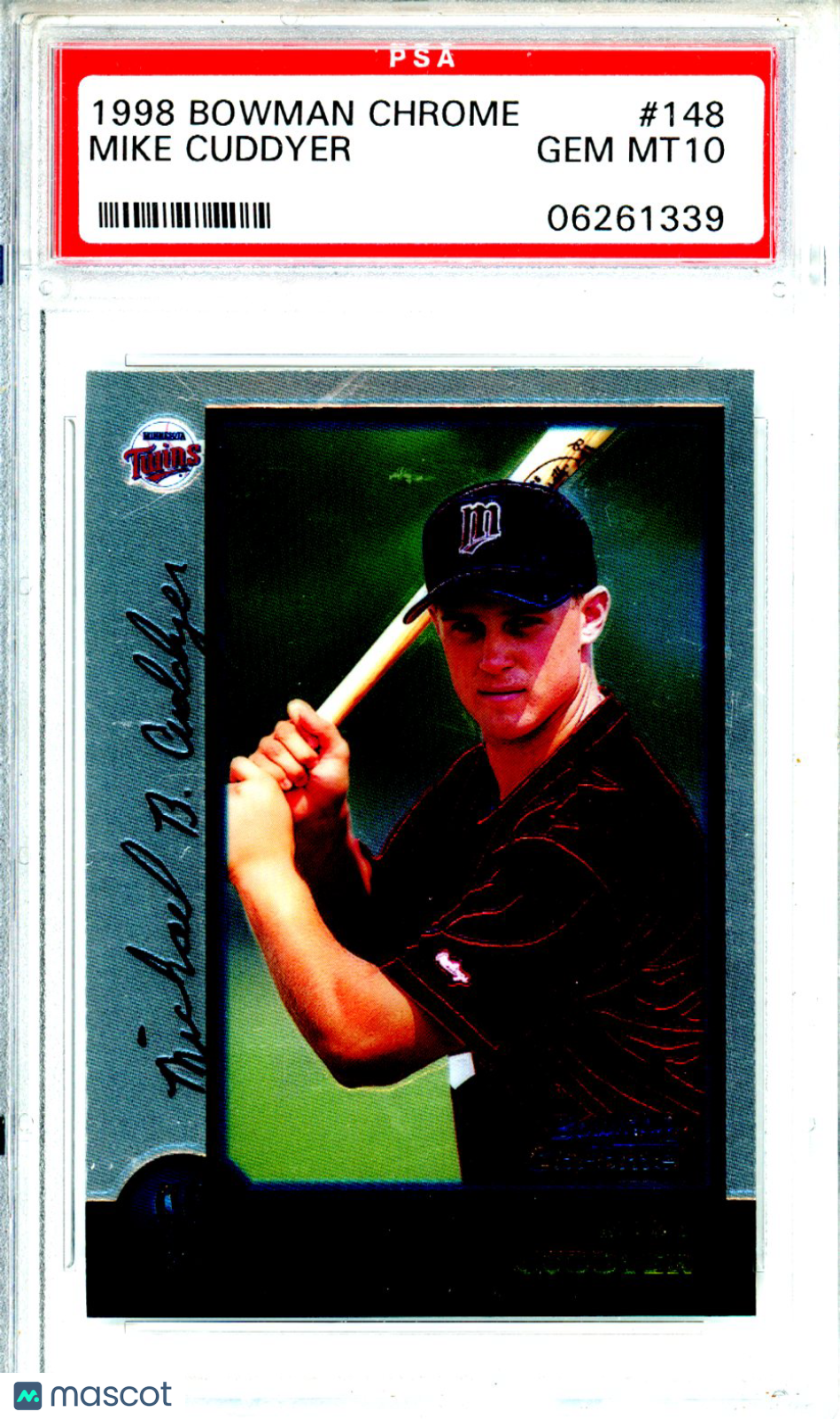 1998 Bowman Chrome Mike Cuddyer Rookie #148 PSA 10 GEM MINT Minnesota Twins Graded Sports Cards
