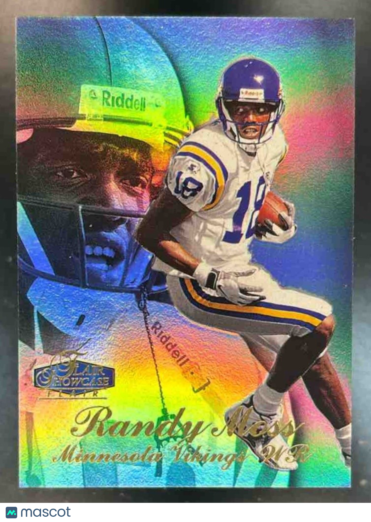 1998 Fleer Flair Showcase Randy Moss Row 3 #5 RC Minnesota Vikings - Sports Cards