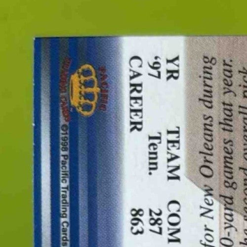 1998 Pacific Aurora Peyton Manning #71 RC Indianapolis Colts - Sports Cards