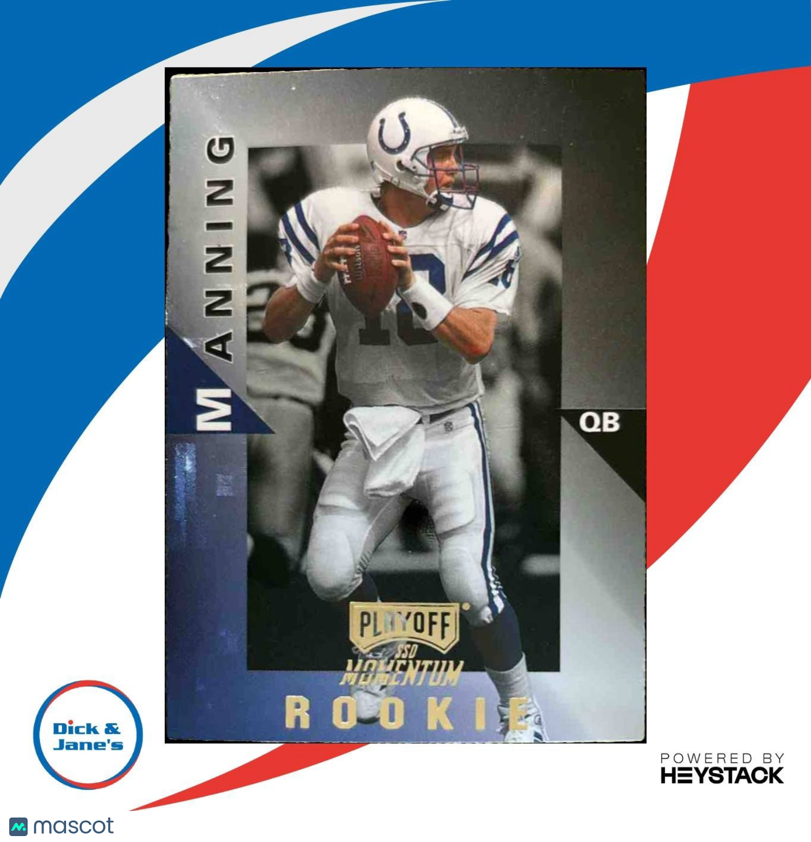 1998 Playoff Momentum SSD Hobby Peyton Manning #98 RC Indianapolis Colts - Sports Cards