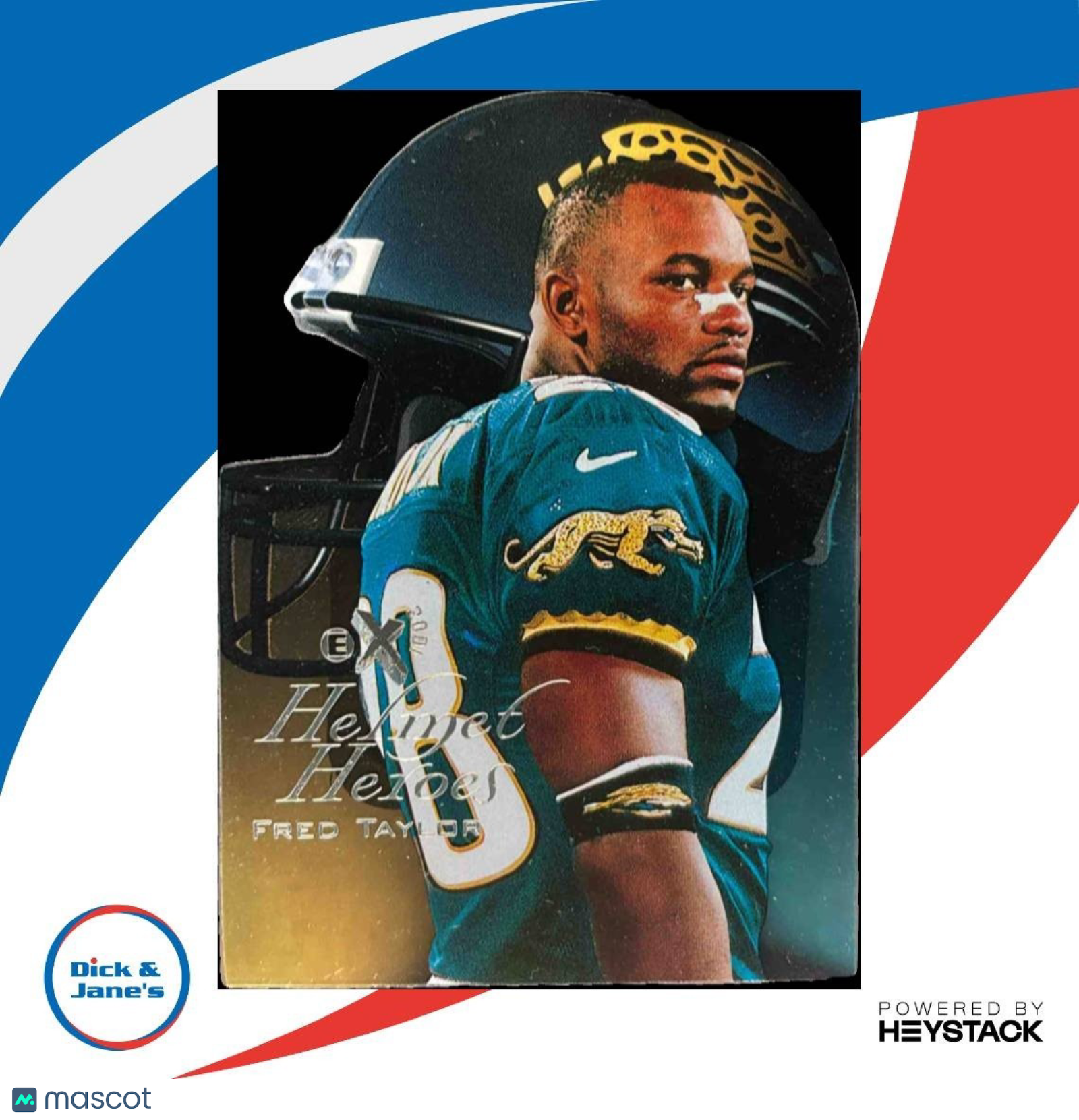1998 Skybox E-X2001 Fred Taylor Helmet Heroes #20hh RC Jacksonville Jaguars - Sports Cards