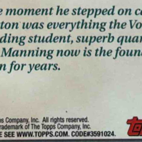 1998 Topps Peyton Manning #360 RC Indianapolis Colts - Sports Cards