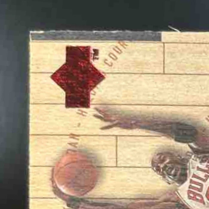 1998 Upper Deck Hardcourt Antoine Walker Michael Jordan Holding Court Red /2300 - Sports Cards