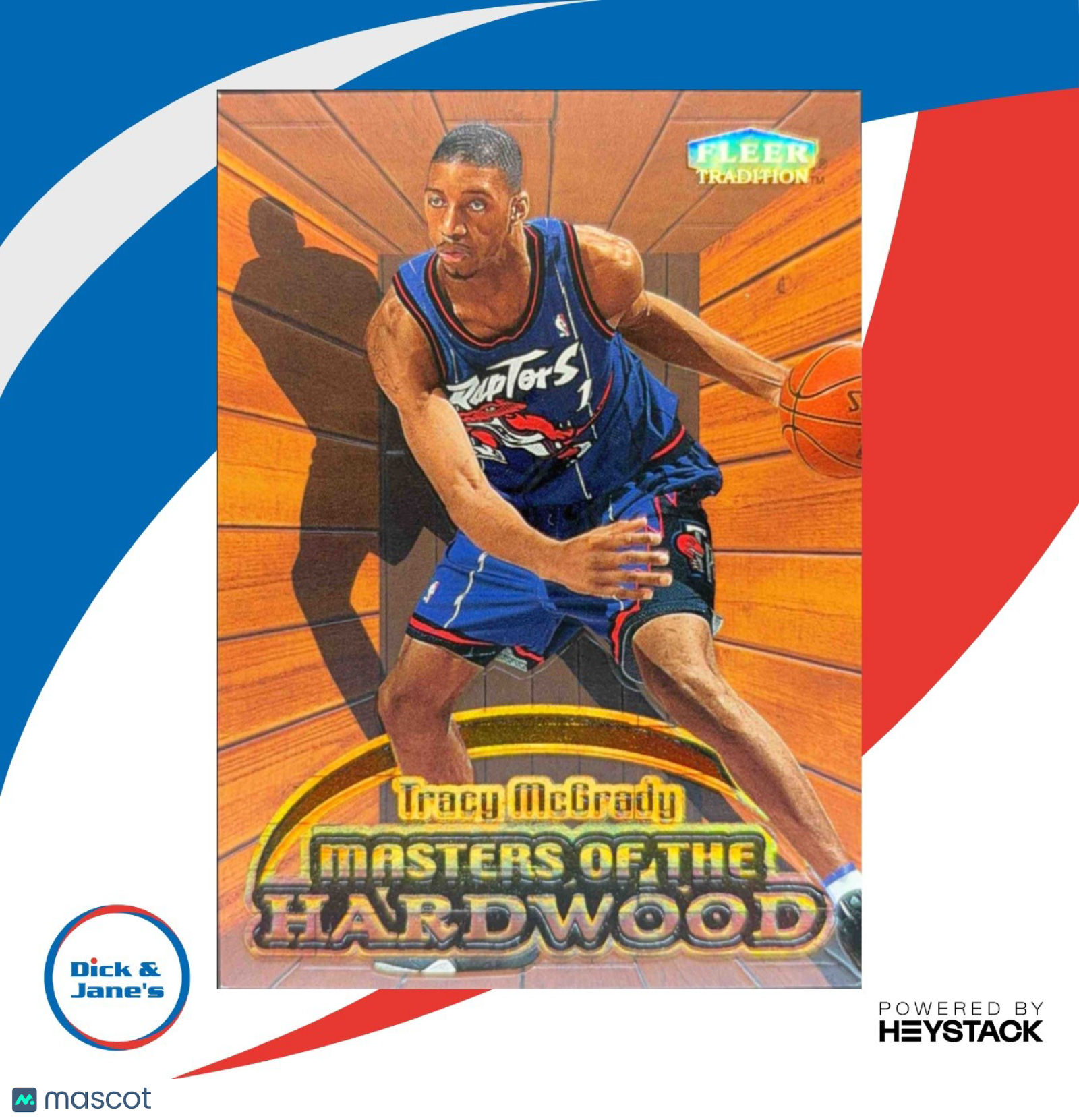 1999-00 Fleer Tradition Tracy McGrady Masters of the Hardwood #11 MH Toronto - Sports Cards
