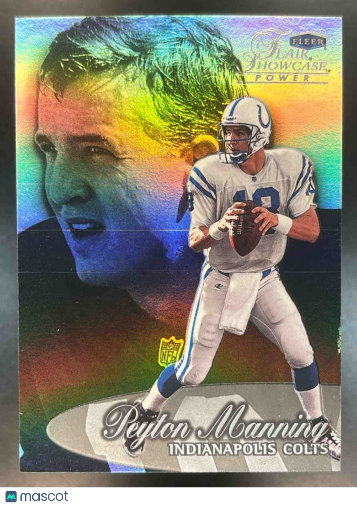 1999 Fleer Flair Showcase Peyton Manning #18 Row 1 Indianapolis Colts - Sports Cards
