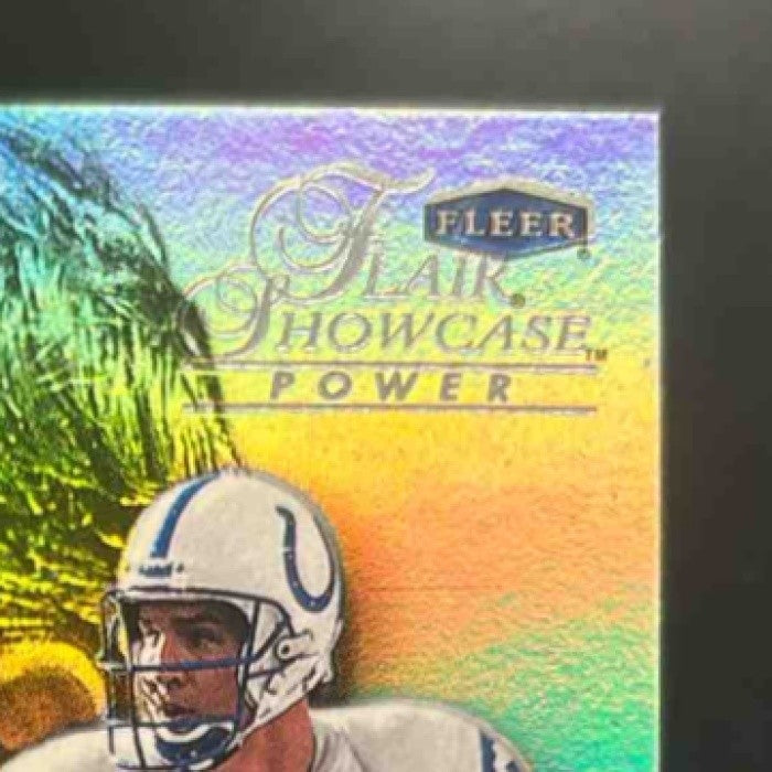 1999 Fleer Flair Showcase Peyton Manning #18 Row 1 Indianapolis Colts - Sports Cards