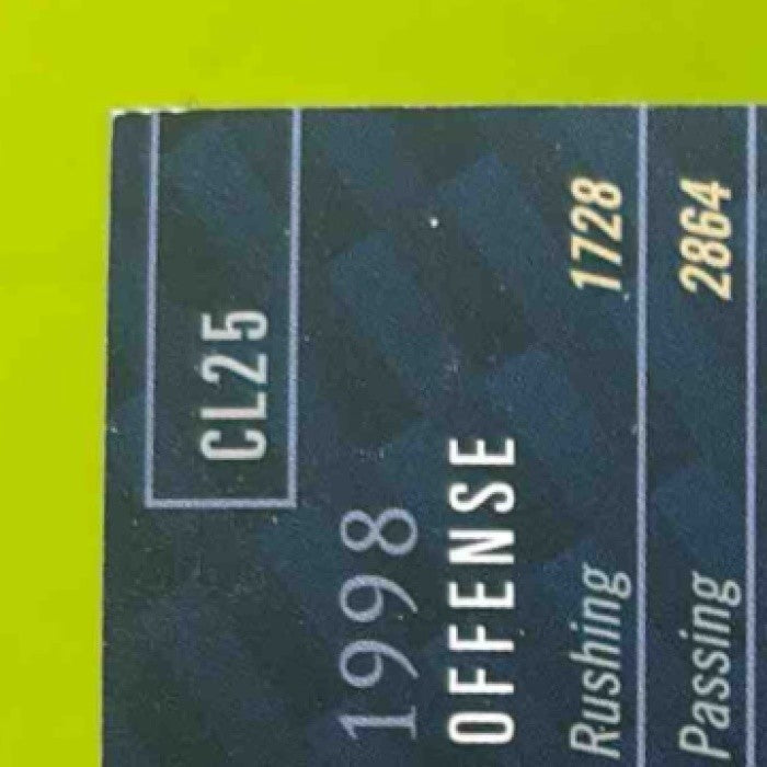 1999 Playoff Prestige SSD Natrone Means Checklists Auto /250 #CL25 Chargers - Sports Cards