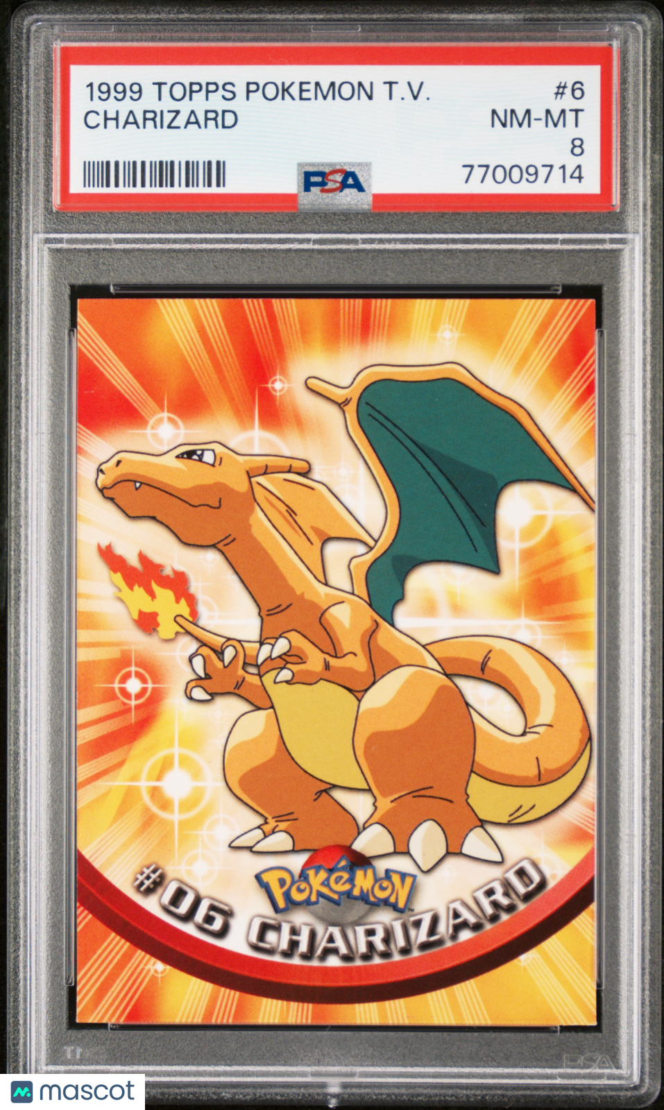 1999 Topps Pokemon TV Charizard #6 PSA 8 - Graded TCG/CCG