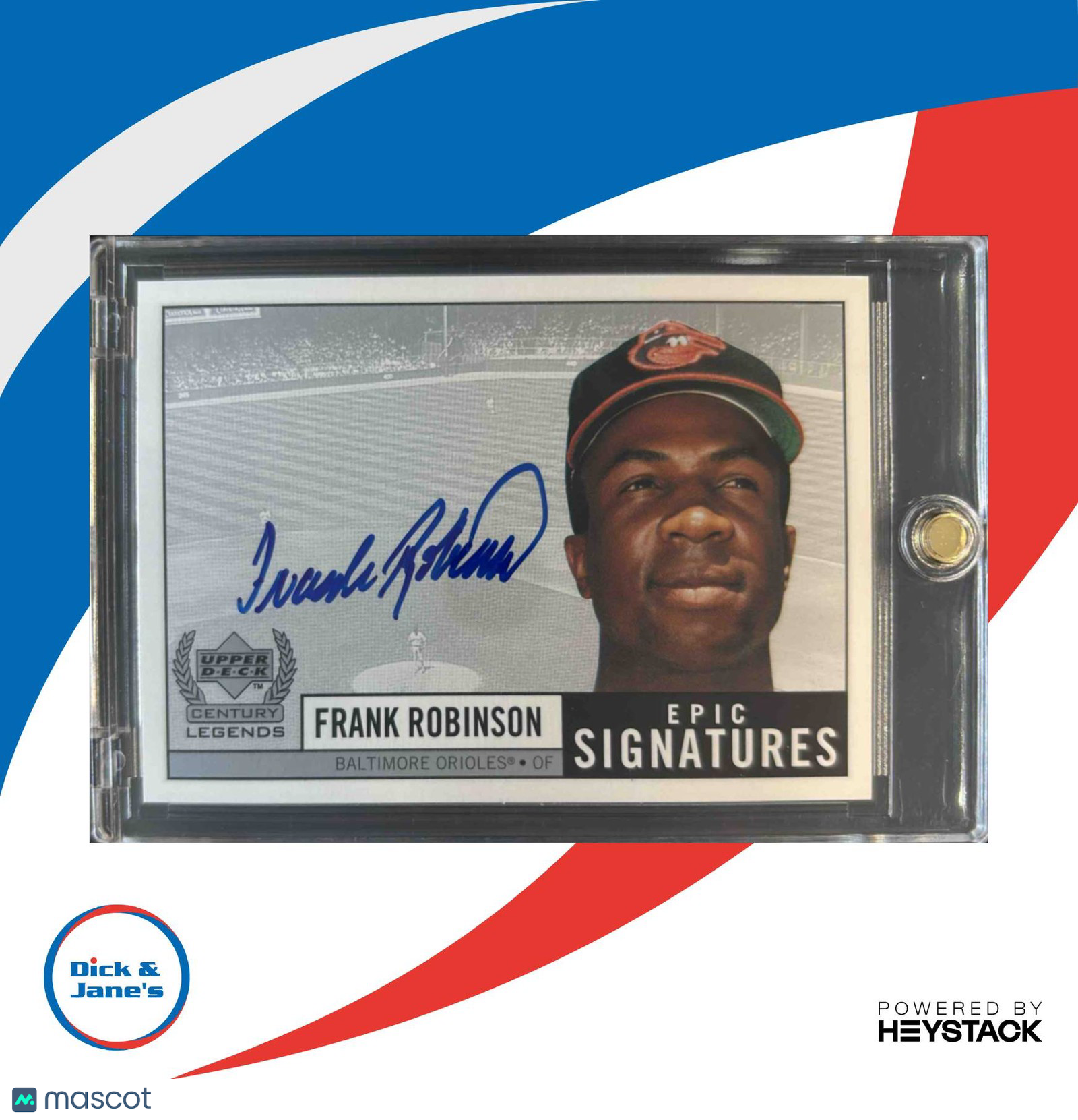1999 Upper Deck Century Legends Frank Robinson Epic Signatures Auto Baltimore - Sports Cards