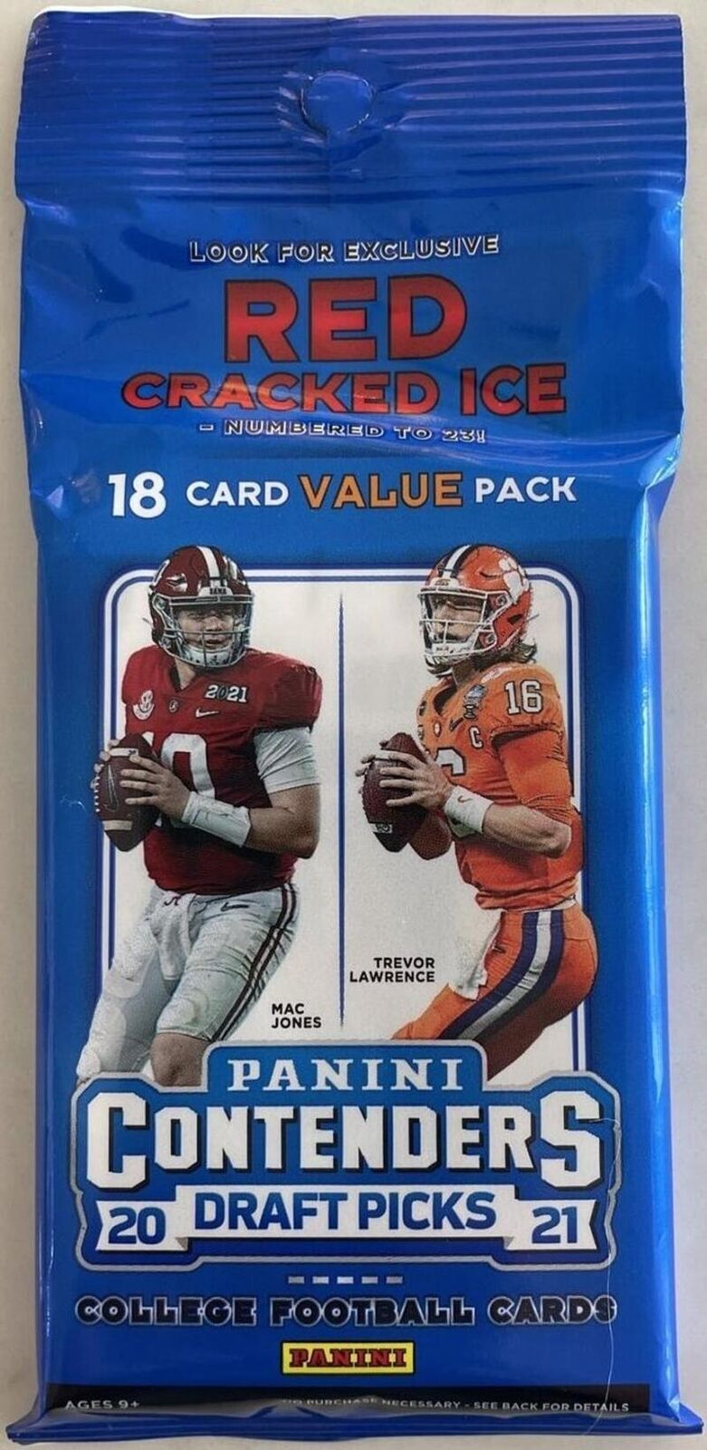 2021 Panini Contenders Draft Picks Football Value Pack Box (216 NFL Trading Card