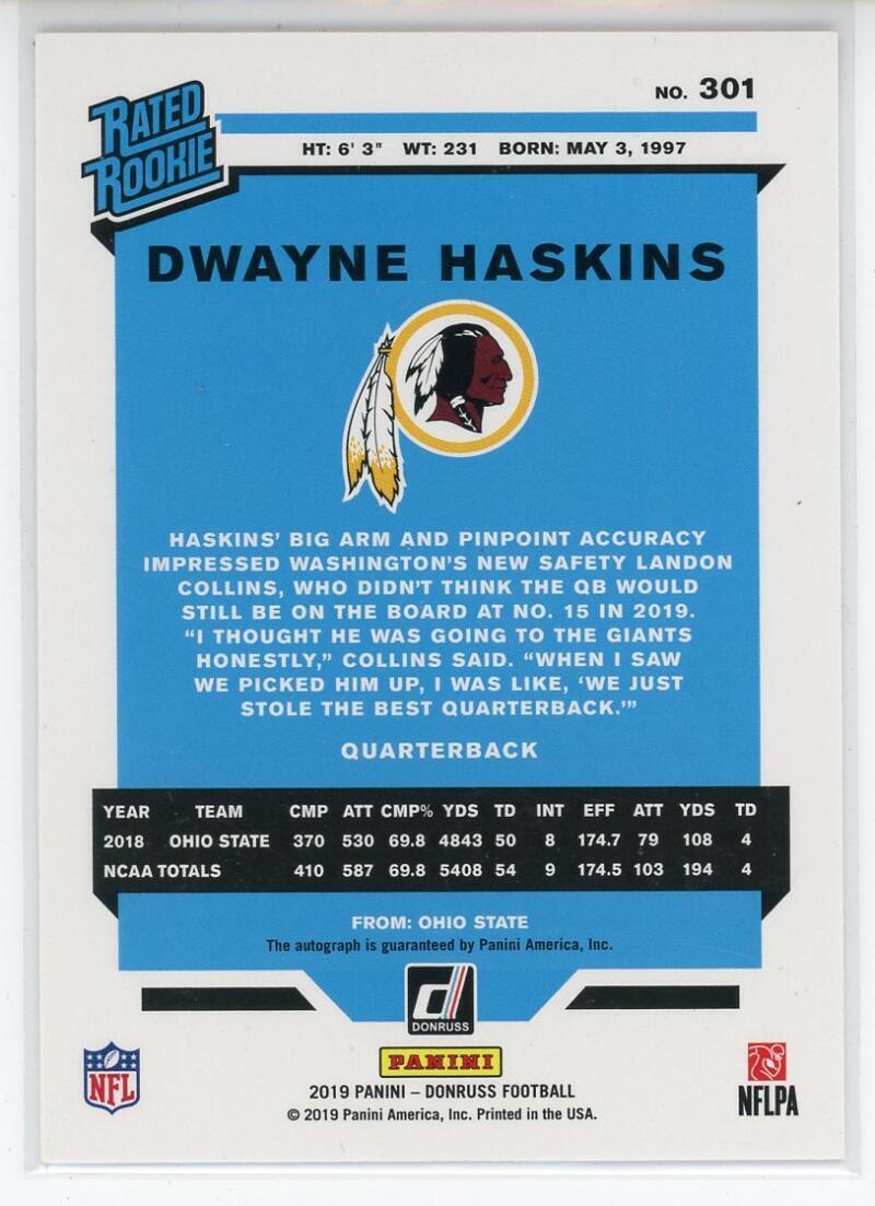 2019 Donruss Rated Rookies Autographs Bronze