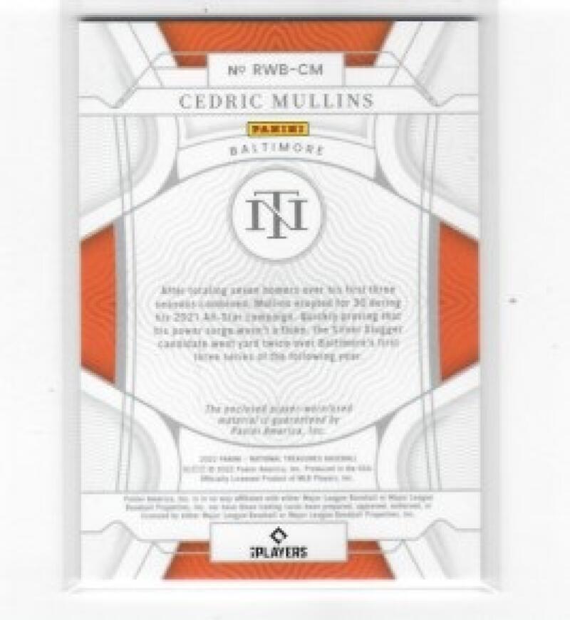 2022 Panini National Treasures Red White and Blue Materials