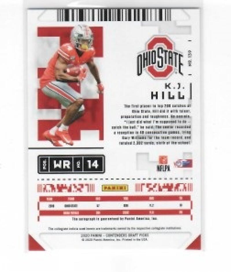 2020 Panini Contenders Draft College Ticket