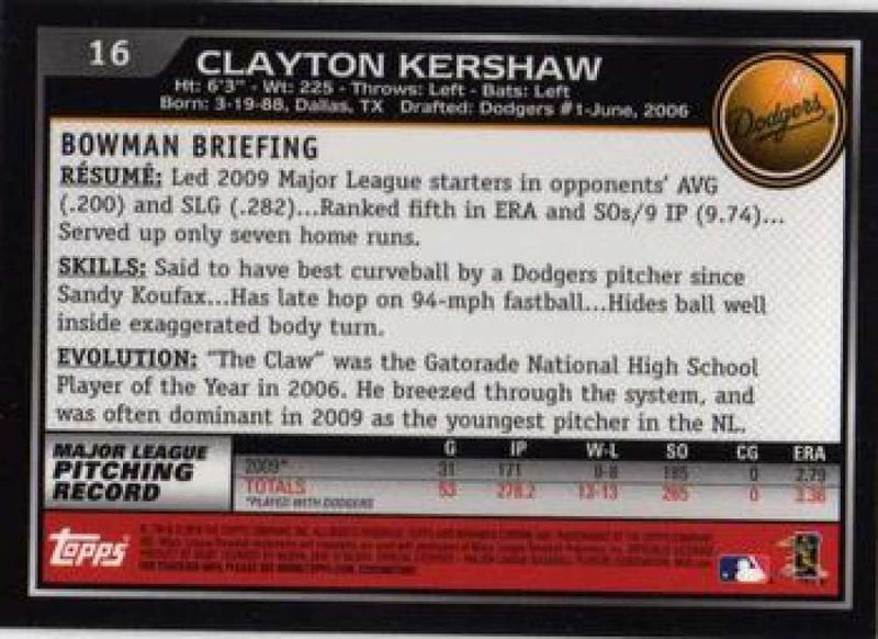 2010 Bowman Chrome Refractors