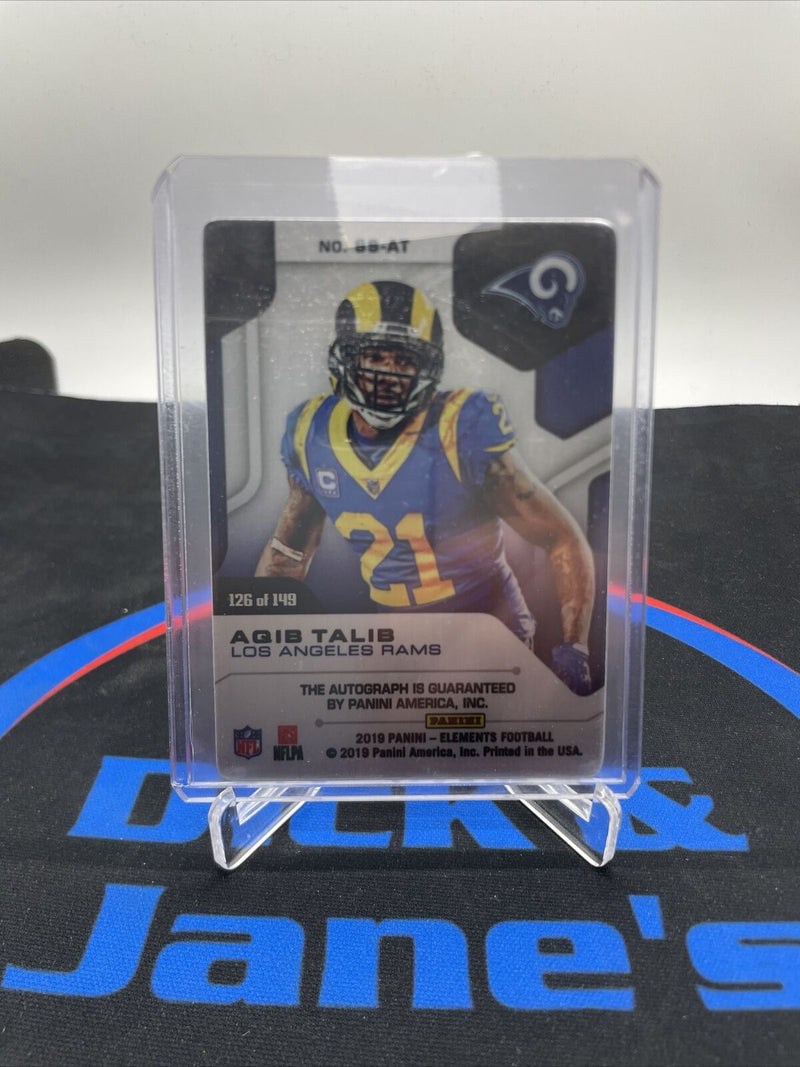 Aqua Talib 2019 Panini Elements Auto /149 Rams