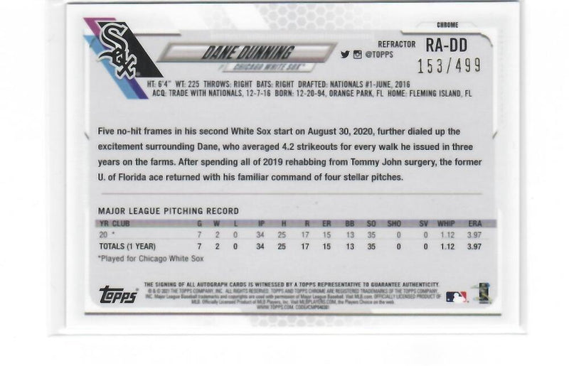 2021 Topps Chrome Rookie Autographs Refractor