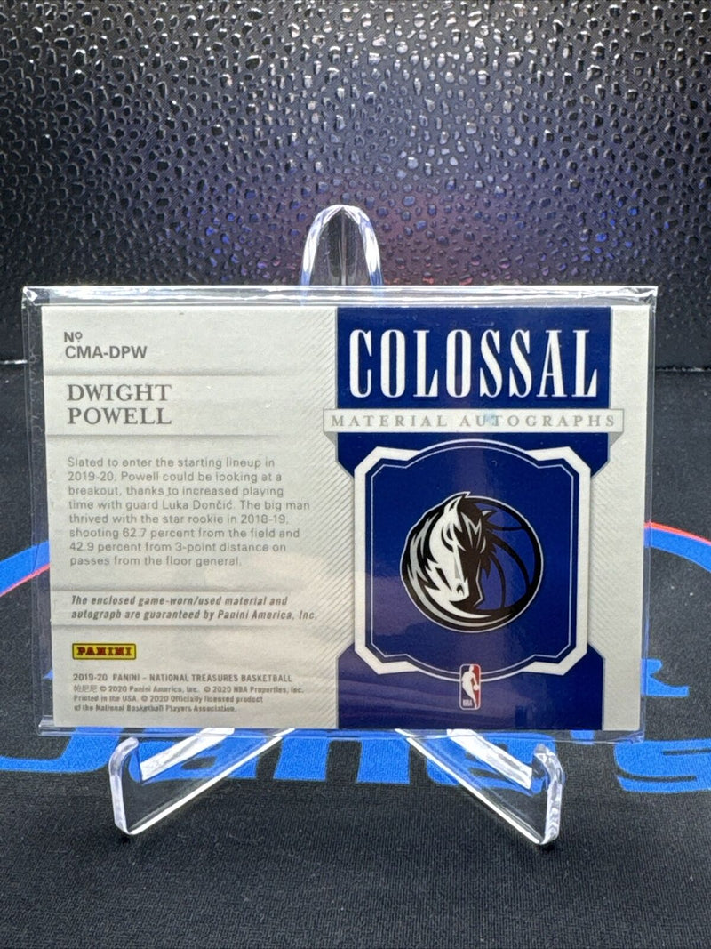 🔥DWIGHT POWELL 2019 NATIONAL TREASURE COLOSSAL GAME USED JERSEY AUTOGRAPH /99🔥